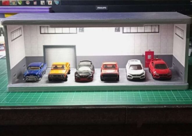 Tutorial Membuat Diorama Garasi Sederhana Untuk Foto Custom Diecast Anda
