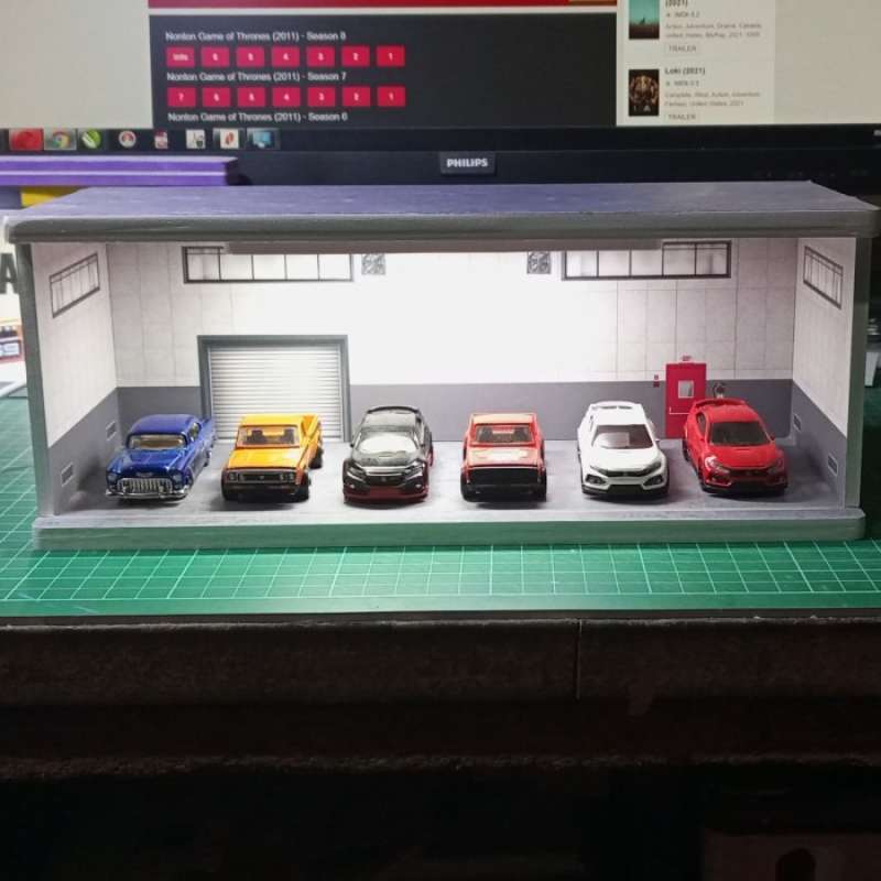 Tutorial Membuat Diorama Garasi Sederhana Untuk Foto Custom Diecast Anda